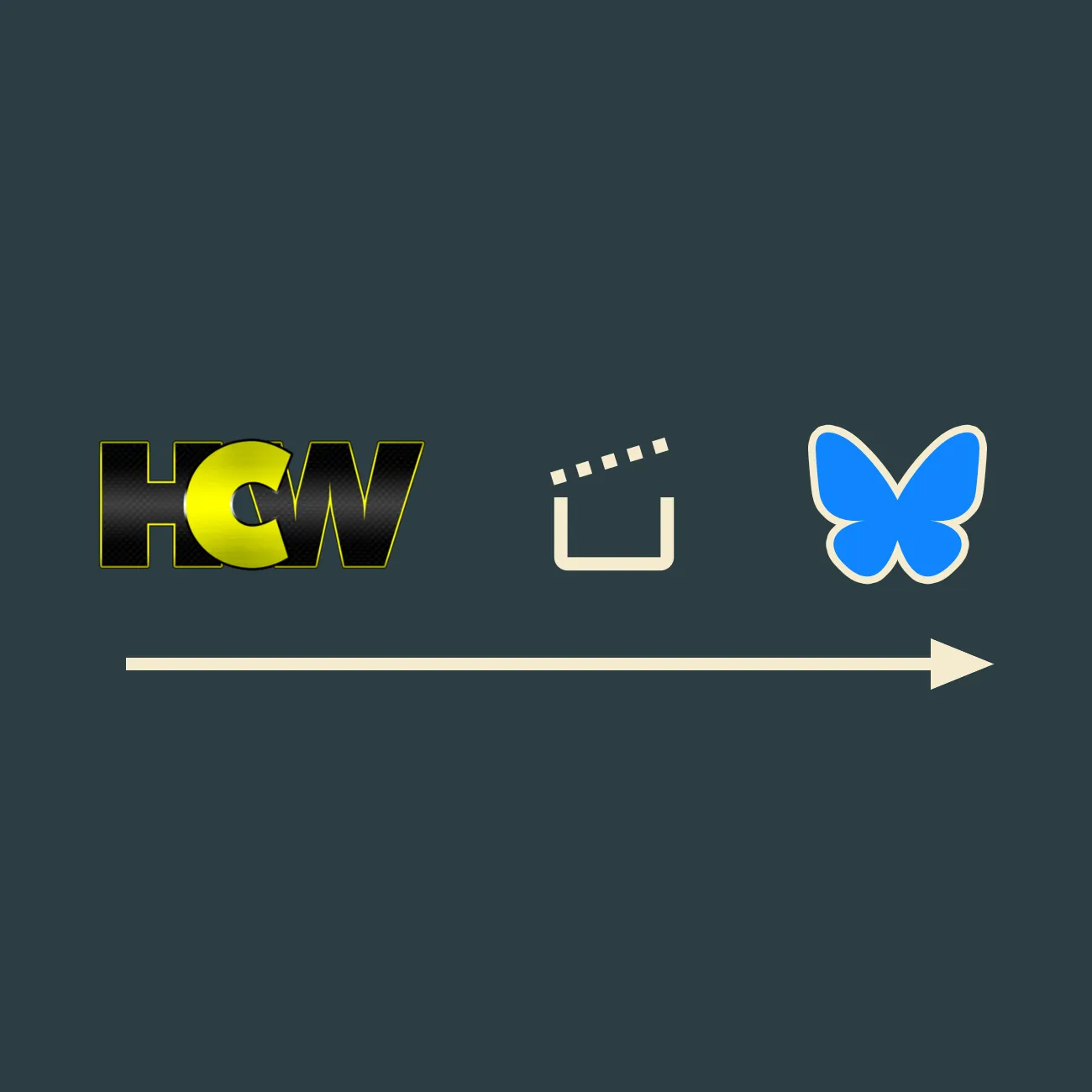 HCW match — Bluesky cross-post with embedded Twitch clip